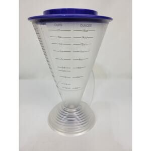 Tupperware 3783A-1 & 3349A-2 Cone Shape Measuring Cup - 2 Cup/16oz